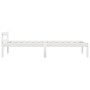 Estructura de cama de madera maciza de pino blanco 90x200 cm de vidaXL, Camas y somieres - Ref: Foro24-283184, Precio: 96,34 ...