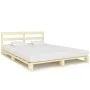Solid pine wood pallet bed frame 140x200 cm by vidaXL, Beds and slatted bases - Ref: Foro24-285244, Price: 152,07 €, Discount: %