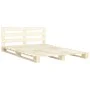 Solid pine wood pallet bed frame 140x200 cm by vidaXL, Beds and slatted bases - Ref: Foro24-285244, Price: 152,07 €, Discount: %