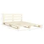 Solid pine wood pallet bed frame 140x200 cm by vidaXL, Beds and slatted bases - Ref: Foro24-285244, Price: 152,07 €, Discount: %