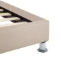 Estructura de cama de cuero sintético color capuchino 100x200cm de vidaXL, Camas y somieres - Ref: Foro24-285421, Precio: 142...