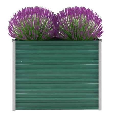 Galvanized green steel garden bed 100x40x77 cm by vidaXL, Pots and planters - Ref: Foro24-44853, Price: 41,13 €, Discount: %