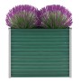 Arriate de jardín de acero galvanizado verde 100x40x77 cm de vidaXL, Maceteros y jardineras - Ref: Foro24-44853, Precio: 42,00 €