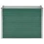 Arriate de jardín de acero galvanizado verde 100x40x77 cm de vidaXL, Maceteros y jardineras - Ref: Foro24-44853, Precio: 42,6...