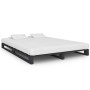 Estructura de cama de palés madera maciza pino gris 120x200 cm de vidaXL, Camas y somieres - Ref: Foro24-285250, Precio: 139,...
