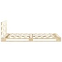 Solid pine wood pallet bed frame 200x200 cm by vidaXL, Beds and slatted bases - Ref: Foro24-285247, Price: 170,14 €, Discount: %