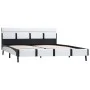 Estructura de cama con LED cuero sintético blanco 140x200 cm de vidaXL, Camas y somieres - Ref: Foro24-280299, Precio: 160,37...