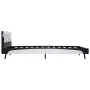 Estructura de cama con LED cuero sintético blanco 140x200 cm de vidaXL, Camas y somieres - Ref: Foro24-280299, Precio: 160,37...