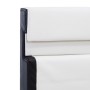 Bed frame with LED white synthetic leather 140x200 cm by vidaXL, Beds and slatted bases - Ref: Foro24-280299, Price: 167,36 €...