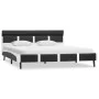 Bed frame with LED in gray synthetic leather 140x200 cm by vidaXL, Beds and slatted bases - Ref: Foro24-280309, Price: 209,05...