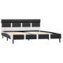 Bed frame with LED in gray synthetic leather 140x200 cm by vidaXL, Beds and slatted bases - Ref: Foro24-280309, Price: 213,37...