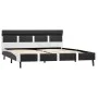 Bed frame with LED in gray synthetic leather 140x200 cm by vidaXL, Beds and slatted bases - Ref: Foro24-280309, Price: 209,05...