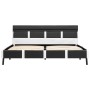 Bed frame with LED in gray synthetic leather 140x200 cm by vidaXL, Beds and slatted bases - Ref: Foro24-280309, Price: 213,37...