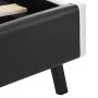 Bed frame with LED in gray synthetic leather 140x200 cm by vidaXL, Beds and slatted bases - Ref: Foro24-280309, Price: 209,05...