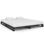 Pallet bed frame solid gray pine wood 200x200 cm by vidaXL, Beds and slatted bases - Ref: Foro24-285254, Price: 161,40 €, Dis...
