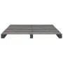 Pallet bed frame solid gray pine wood 200x200 cm by vidaXL, Beds and slatted bases - Ref: Foro24-285254, Price: 161,40 €, Dis...