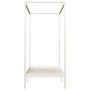 Bed frame with canopy solid white pine wood 90x200 cm by vidaXL, Beds and slatted bases - Ref: Foro24-283262, Price: 169,06 €...