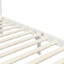 Bed frame with canopy solid white pine wood 90x200 cm by vidaXL, Beds and slatted bases - Ref: Foro24-283262, Price: 169,06 €...