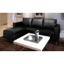 Black artificial leather 3-seater modular sofa by vidaXL, Sofas - Ref: Foro24-241979, Price: 457,08 €, Discount: %