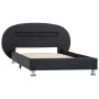 Bed frame with LED black synthetic leather 90x200 cm by vidaXL, Beds and slatted bases - Ref: Foro24-285426, Price: 188,57 €,...