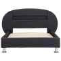 Estructura de cama con LED cuero sintético negro 90x200 cm de vidaXL, Camas y somieres - Ref: Foro24-285426, Precio: 191,62 €...