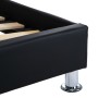Bettgestell mit LED aus schwarzem Kunstleder 90x200 cm von vidaXL, Betten und Lattenroste - Ref: Foro24-285426, Preis: 191,62...