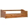 Schlafsofa aus honigbraunem Kiefernholz, Struktur 90 x 200 cm von vidaXL, Betten und Lattenroste - Ref: Foro24-283153, Preis:...