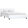Bettgestell aus weißem Kunstleder, 140 x 200 cm von vidaXL, Betten und Lattenroste - Ref: Foro24-285459, Preis: 196,44 €, Rab...
