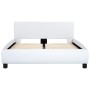 White synthetic leather bed frame 140x200 cm by vidaXL, Beds and slatted bases - Ref: Foro24-285459, Price: 196,44 €, Discoun...
