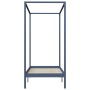 Cama con dosel de madera maciza de pino gris 100x200 cm de vidaXL, Camas y somieres - Ref: Foro24-283275, Precio: 103,39 €