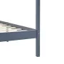 Graues Himmelbett aus massivem Kiefernholz, 100 x 200 cm von vidaXL, Betten und Lattenroste - Ref: Foro24-283275, Preis: 102,...