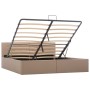 Cama canapé hidráulica cuero sintético capuchino 160x200 cm de vidaXL, Camas y somieres - Ref: Foro24-285532, Precio: 352,55 ...