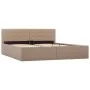 Hydraulic trundle bed cappuccino synthetic leather 160x200 cm by vidaXL, Beds and slatted bases - Ref: Foro24-285532, Price: ...