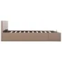 Hydraulic trundle bed cappuccino synthetic leather 160x200 cm by vidaXL, Beds and slatted bases - Ref: Foro24-285532, Price: ...