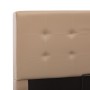 Cama canapé hidráulica cuero sintético capuchino 160x200 cm