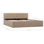 Hydraulic trundle bed cappuccino synthetic leather 160x200 cm by vidaXL, Beds and slatted bases - Ref: Foro24-285532, Price: ...