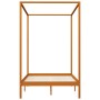 Honey brown solid pine wood canopy bed 120x200 cm by vidaXL, Beds and slatted bases - Ref: Foro24-283258, Price: 200,09 €, Di...