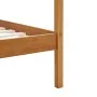 Cama con dosel de madera maciza de pino marrón miel 120x200 cm de vidaXL, Camas y somieres - Ref: Foro24-283258, Precio: 196,...