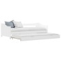 Schlafsofa aus weißem Kiefernholz, Struktur 90 x 200 cm von vidaXL, Betten und Lattenroste - Ref: Foro24-283149, Preis: 217,6...