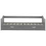 Gray pine wood sofa bed structure 90x200 cm by vidaXL, Beds and slatted bases - Ref: Foro24-283151, Price: 205,03 €, Discount: %