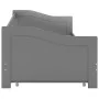 Estructura de sofá cama madera de pino gris 90x200 cm de vidaXL, Camas y somieres - Ref: Foro24-283151, Precio: 208,29 €, Des...