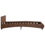 Brown synthetic leather bed frame 120x200 cm by vidaXL, Beds and slatted bases - Ref: Foro24-285476, Price: 148,76 €, Discoun...