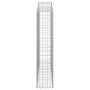 Cesta gaviones forma arco hierro galvanizado 200x30x140/160 cm