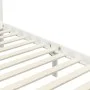 Bed frame with canopy solid white pine wood 100x200 cm by vidaXL, Beds and slatted bases - Ref: Foro24-283263, Price: 138,58 ...