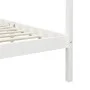 Bed frame with canopy solid white pine wood 100x200 cm by vidaXL, Beds and slatted bases - Ref: Foro24-283263, Price: 138,58 ...