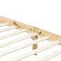 Estructura de cama con dosel madera maciza de pino 100x200 cm de vidaXL, Camas y somieres - Ref: Foro24-283251, Precio: 100,4...