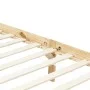 Solid pine wood canopy bed frame 100x200 cm by vidaXL, Beds and slatted bases - Ref: Foro24-283251, Price: 99,67 €, Discount: %