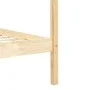 Solid pine wood canopy bed frame 100x200 cm by vidaXL, Beds and slatted bases - Ref: Foro24-283251, Price: 99,67 €, Discount: %