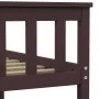Estructura de cama madera maciza pino marrón oscuro 160x200 cm de vidaXL, Camas y somieres - Ref: Foro24-283236, Precio: 133,...