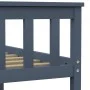 Solid gray pine wood bed frame 100x200 cm by vidaXL, Beds and slatted bases - Ref: Foro24-283227, Price: 122,46 €, Discount: %